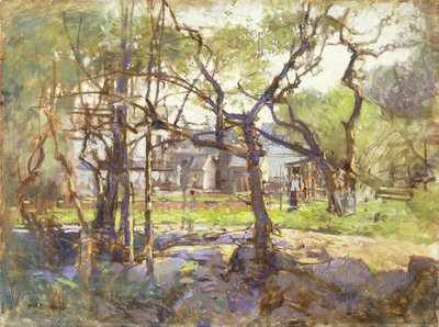 Cortile della fattoria, Gloucester da Paul Cornoyer