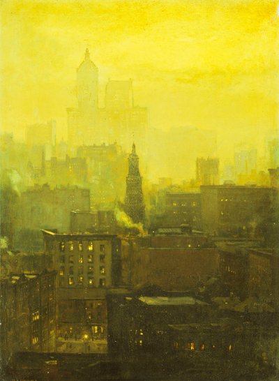 Notturno urbano da Paul Cornoyer