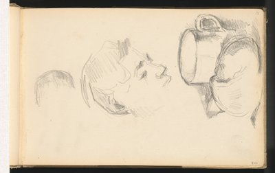 Una testa, una tazza e un panino da Paul Cézanne