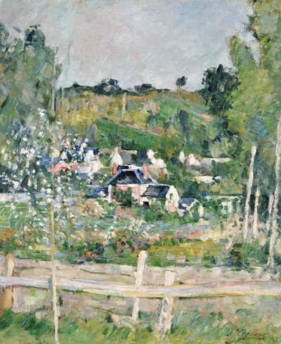 Una Vista di Auvers-sur-Oise, La Recinzione, c.1873 da Paul Cézanne