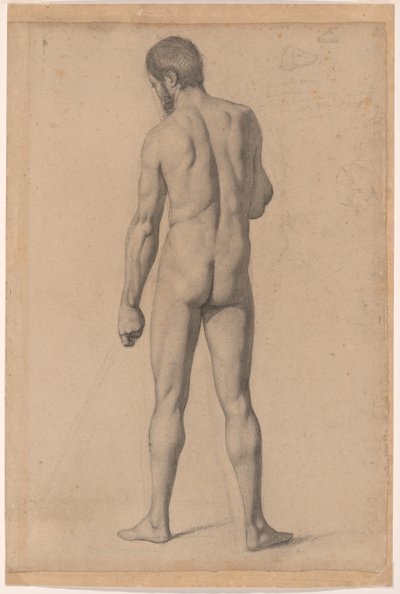 Nudo accademico visto di spalle da Paul Cézanne