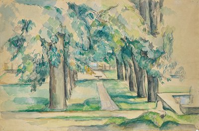 Viale di castagni al Jas de Bouffan da Paul Cézanne