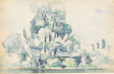 Banche della Senna a Médan, 1880-1885 da Paul Cézanne