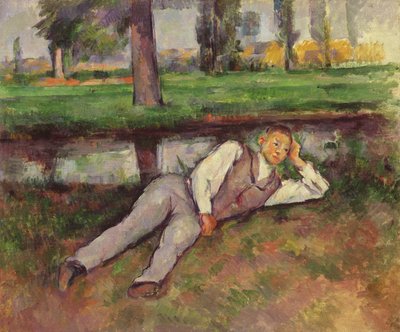 Ragazzo che riposa da Paul Cézanne