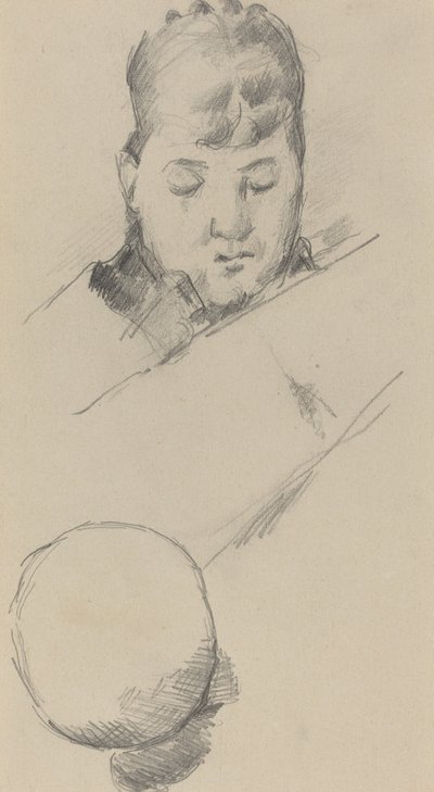 Busto di Madame Cézanne da Paul Cézanne