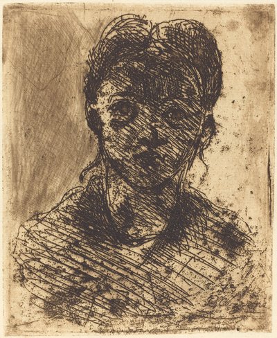 Busto di una Ragazza da Paul Cézanne