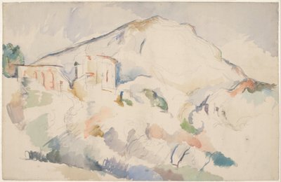 Château Noir e Mont Sainte-Victoire, c. 1890-1895 da Paul Cézanne