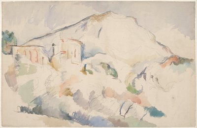 Château Noir e Mont Sainte-Victoire, ca 1890-1895 da Paul Cézanne