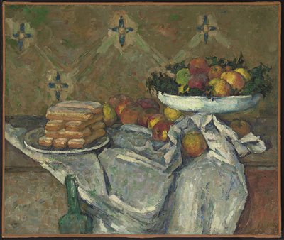 Compotier et assiette de biscuits, c.1877 da Paul Cézanne