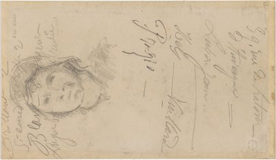 Cézanne - FWN 3005-52b, Dopo Louis Le Nain, Donna con cappellino, 1884-87 da Paul Cézanne