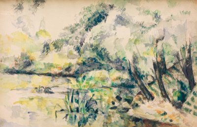 Acqua stagnante (vicino a Melun?) da Paul Cézanne