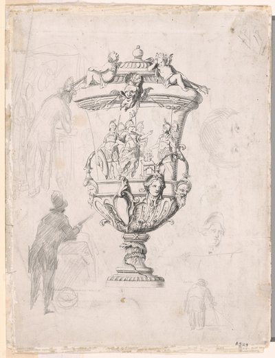 Studi di figure attorno a un