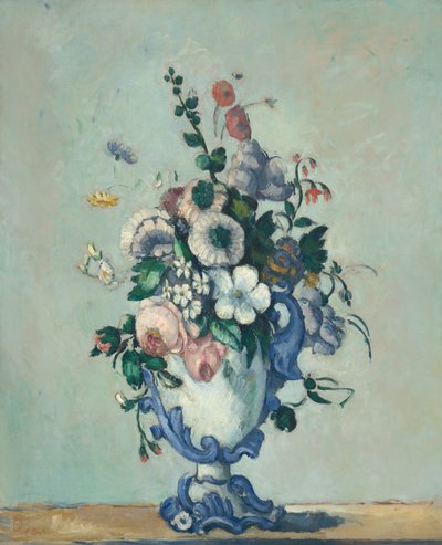 Fiori in un vaso rococò, c. 1876 da Paul Cézanne