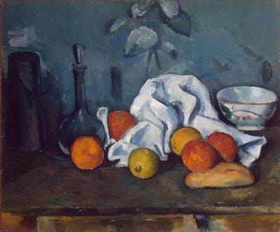 Inglese: Distributore di latte, caraffa e ciotola Distributore di latte, caraffa e ciotola da Paul Cézanne
