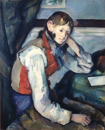 Tedesco: Le Garçon au gilet rouge Il ragazzo con il gilet rosso da Paul Cézanne
