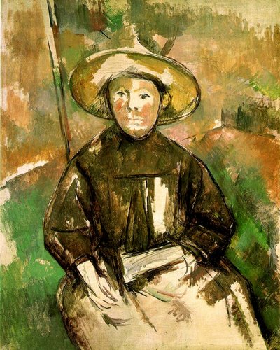 Ragazza con cappello di paglia, 1896 da Paul Cézanne