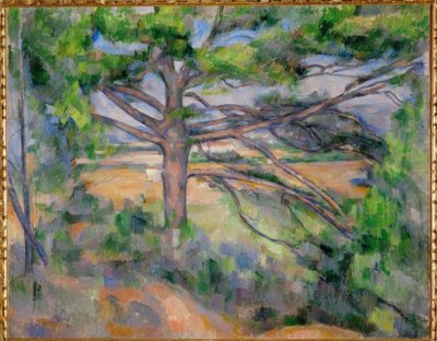 Grande pino e terra rossa da Paul Cézanne