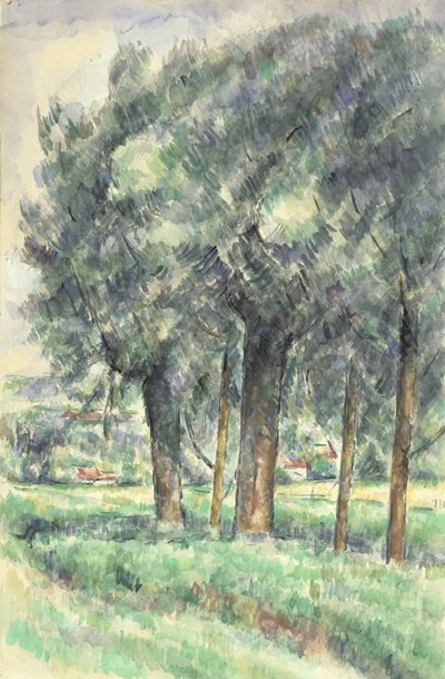 Gruppo di alberi, 1877-80 da Paul Cézanne