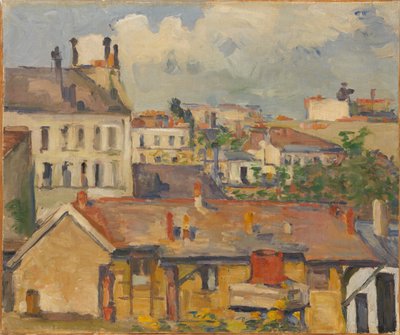Gruppo di case Les Toits, 1876-1877 da Paul Cézanne