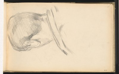 Testa di un Ragazzo Vista da Dietro da Paul Cézanne