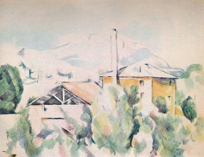 Case in un paesaggio, 1923 da Paul Cézanne