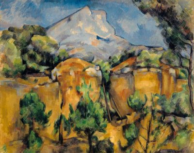 La Montagne Sainte-Victoire, vista da Bibémus da Paul Cézanne