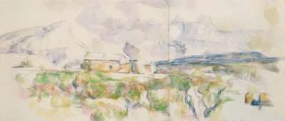 La Montagna Sainte-Victoire vista dai Lauves da Paul Cézanne