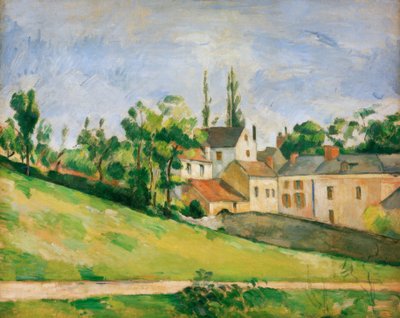La strada in salita da Paul Cézanne