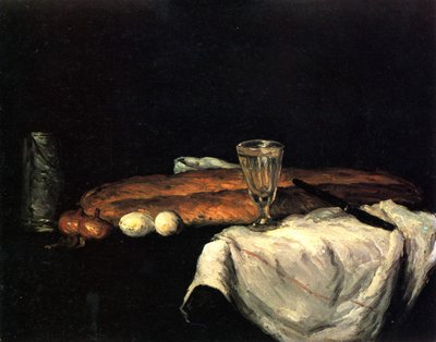 Pane e uova da Paul Cézanne