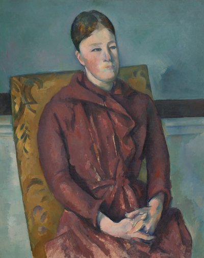 Madame Cezanne in poltrona gialla da Paul Cézanne
