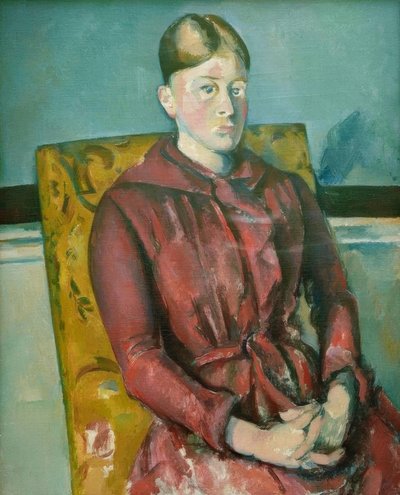 Madame Cézanne sulla poltrona gialla da Paul Cézanne