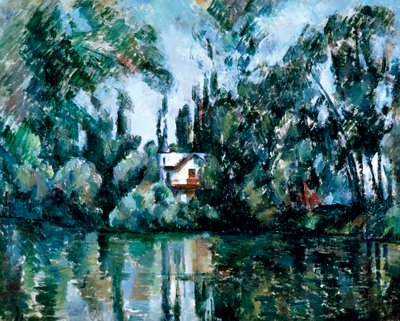 Casa sulle rive della Marna (Île Machefer a Saint-Maur-des-Fossés) da Paul Cézanne