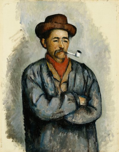 Uomo con una pipa, c.1890-92 da Paul Cézanne