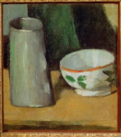 Ciotola di latte e brocca da Paul Cézanne