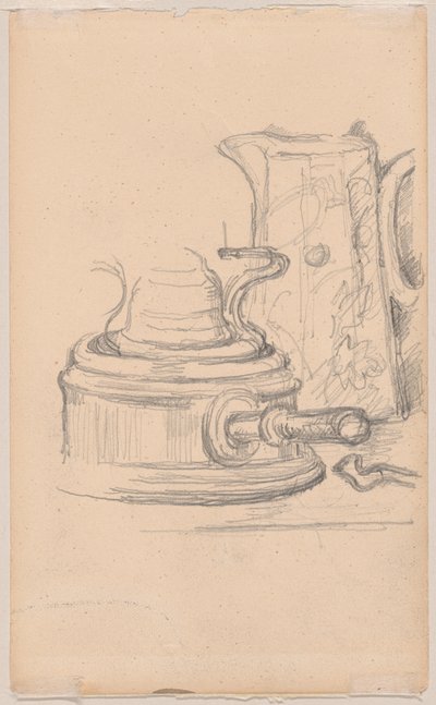 Brocca del latte e fornello a spirito da Paul Cézanne