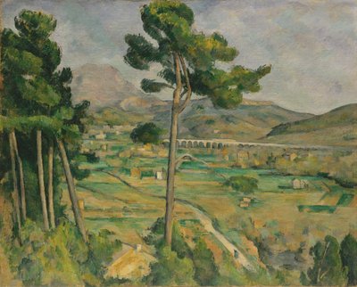 Mont Sainte-Victoire e il viadotto della valle del fiume Arc, 1882-85 da Paul Cézanne