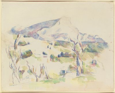Mont Sainte-Victoire, vista di Lauves da Paul Cézanne