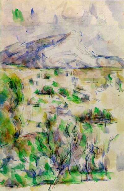 Mont Sainte Victoire da les Lauves, 1902-06 da Paul Cézanne