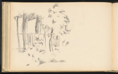 Vicino alla piscina a Jas de Bouffan da Paul Cézanne