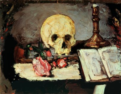 Teschio e candelabro da Paul Cézanne