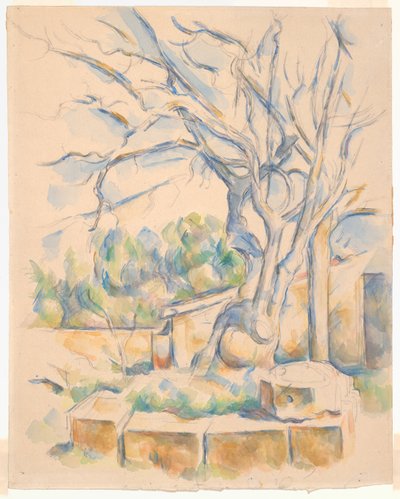 Albero di pistacchio a Château Noir da Paul Cézanne