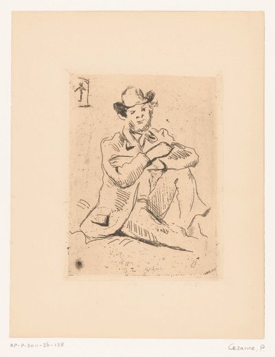 Ritratto di Armand Guillaumin da Paul Cézanne
