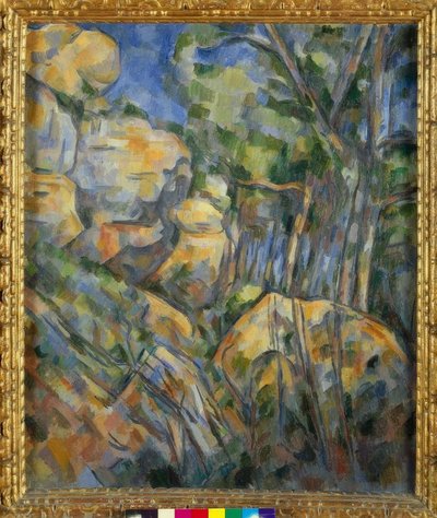 Rocce vicino alle grotte sopra Château-Noir da Paul Cézanne