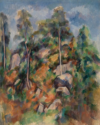 Rocce e alberi da Paul Cézanne