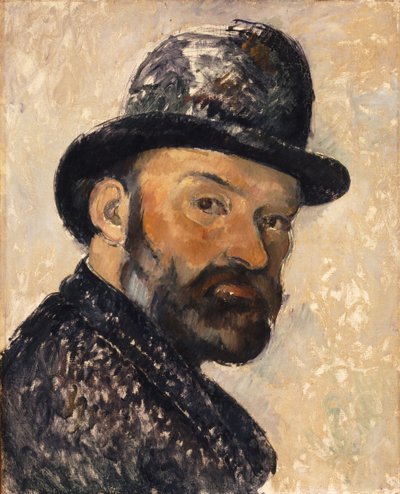 Autoritratto con bombetta, 1885-1886 da Paul Cézanne