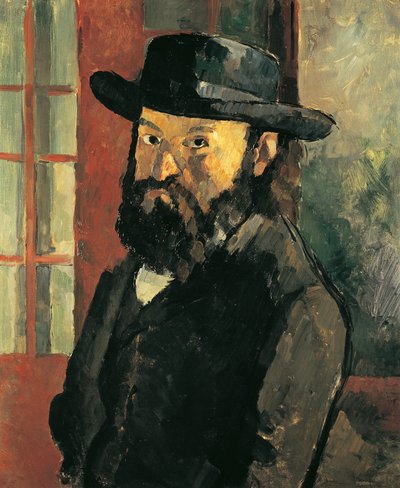 Autoritratto con cappello da Paul Cézanne