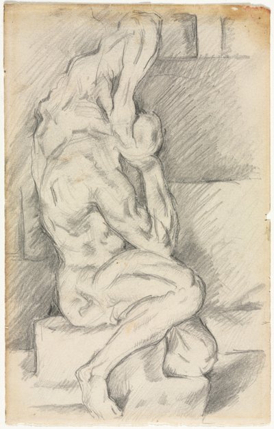 Schizzo di Scultura Anatomica (recto) da Paul Cézanne