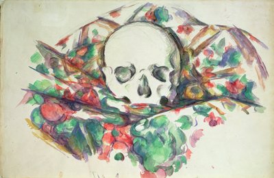 Teschio su drappeggio da Paul Cézanne