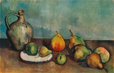 Natura morta, brocca e frutta, 1894 da Paul Cézanne