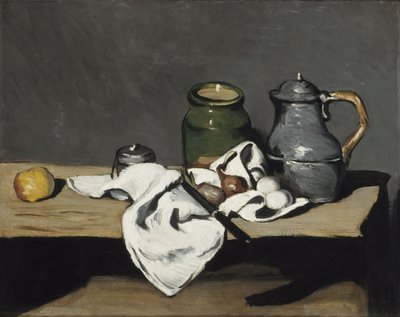 Natura morta con bollitore, 1867-1869 da Paul Cézanne